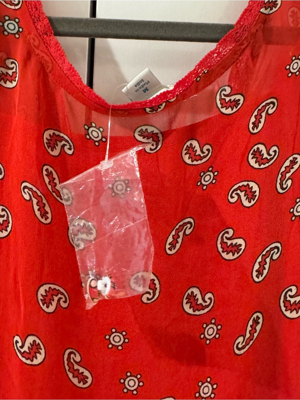 Sundance Red Paisley Dress NWT - Picture 11 of 11